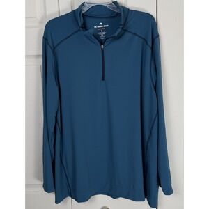 The Normal Brand Performance Pullover Mens XL Blue Long Sleeve‎ 1/4 Zip Golf